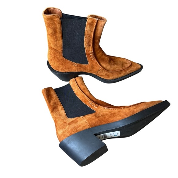 KHAITE- Charleston Suede Chelsea Booties Sz 7 - Picture 3 of 13